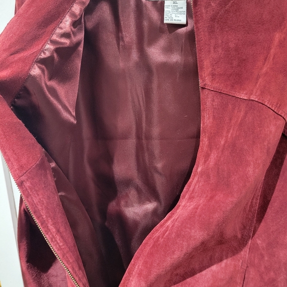 Leather Jacket Maroon - Picture 5 of 8